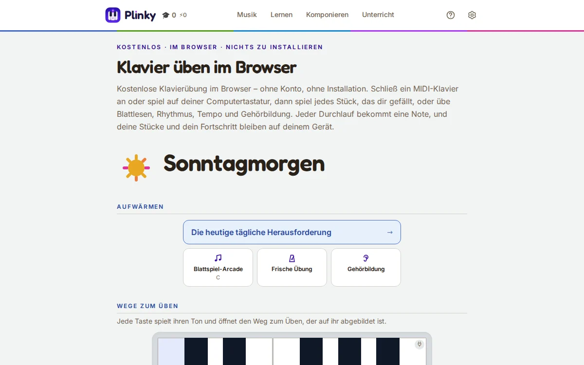 die Startseite