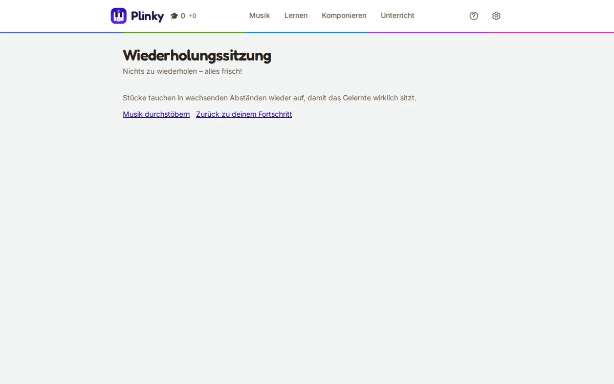 eine Wiederholungssitzung